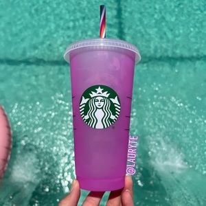 Starbucks 2022 Mystery Color Changing Pink Purple Reusable Cold Cup
